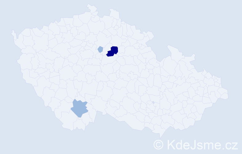 Příjmení: 'Sidibe', počet výskytů 6 v celé ČR