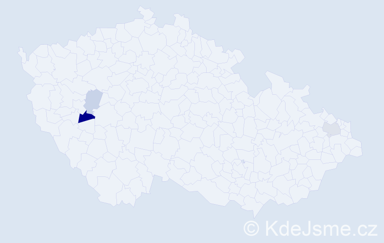 Příjmení: 'Terelmes', počet výskytů 6 v celé ČR