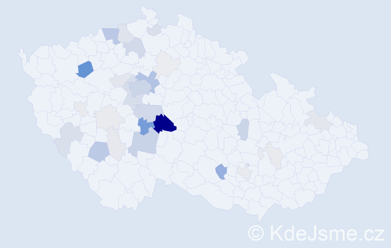 Příjmení: 'Slavatová', počet výskytů 129 v celé ČR