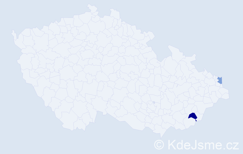 Příjmení: 'Nakic', počet výskytů 2 v celé ČR