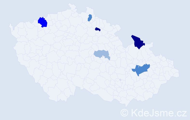 Příjmení: 'Gottštein', počet výskytů 16 v celé ČR