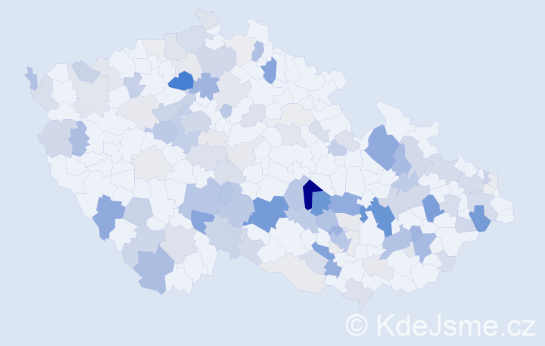 Příjmení: 'Roháčková', počet výskytů 385 v celé ČR
