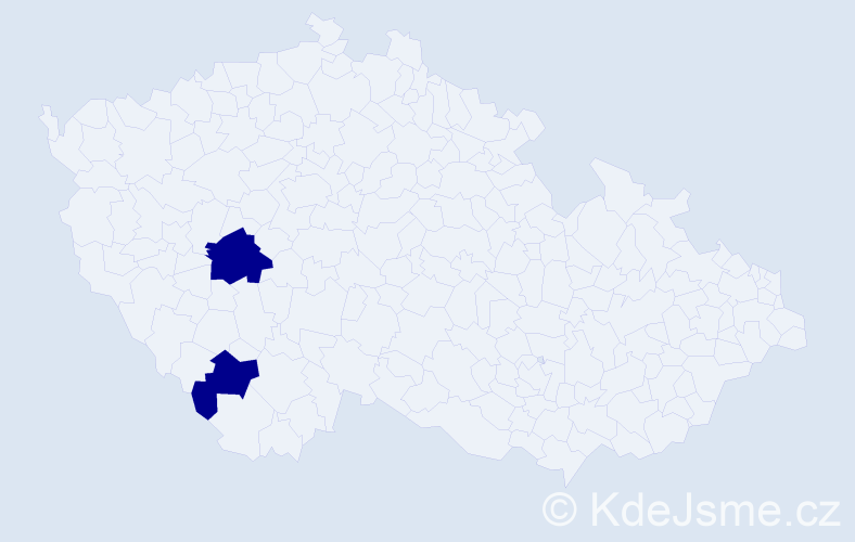 Příjmení: 'Kolmarová', počet výskytů 3 v celé ČR