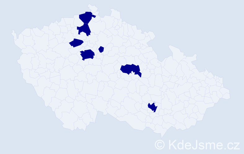 Příjmení: 'Galchuk', počet výskytů 7 v celé ČR