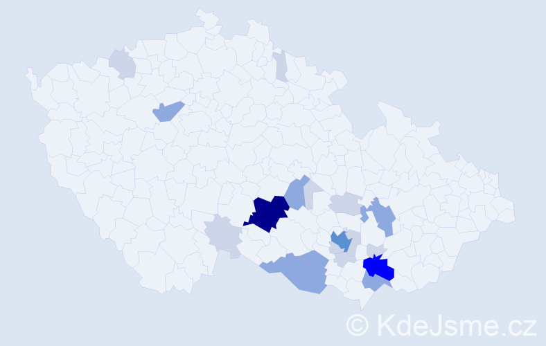 Příjmení: 'Filipenská', počet výskytů 51 v celé ČR