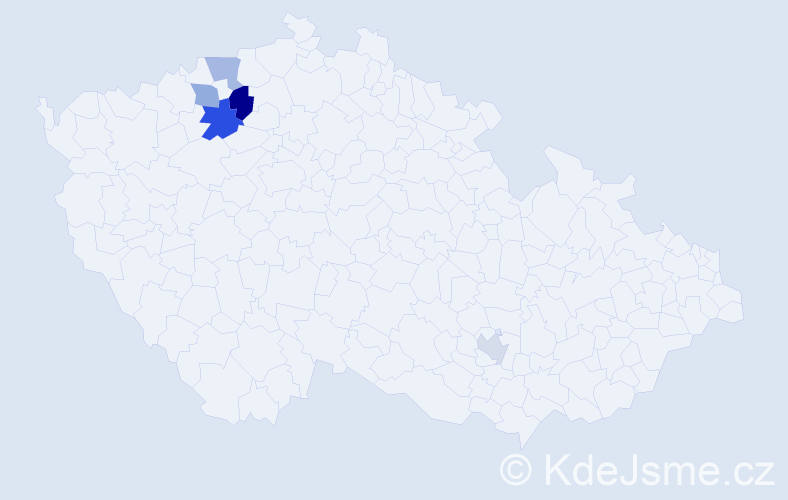 Příjmení: 'Gaertner', počet výskytů 7 v celé ČR