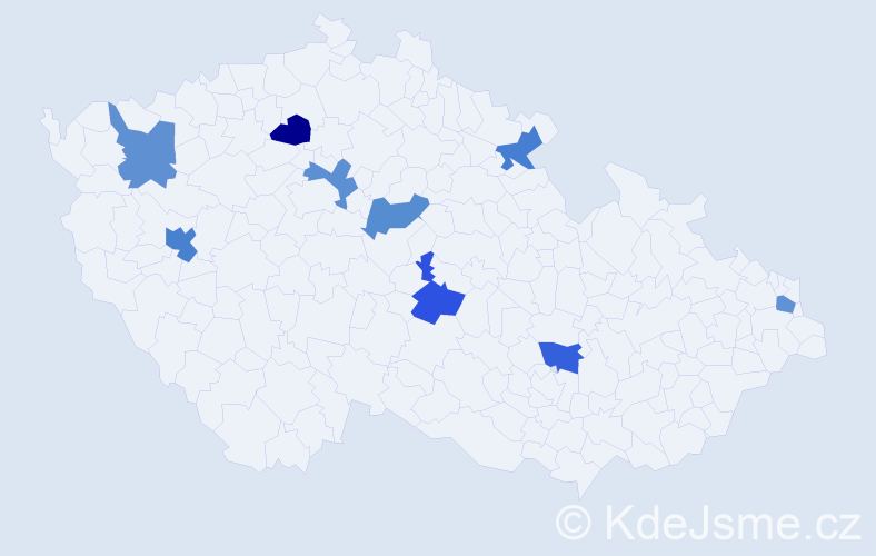 Příjmení: 'Galbadrakh', počet výskytů 10 v celé ČR
