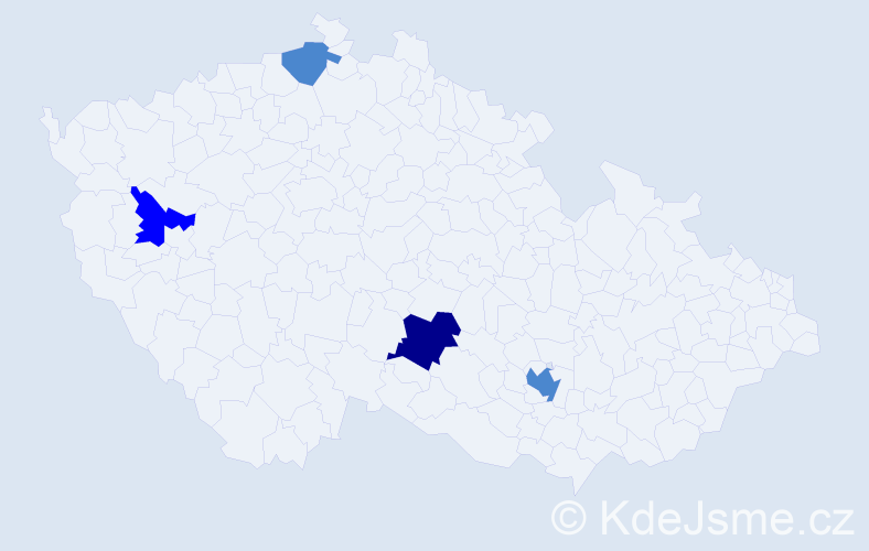 Příjmení: 'Prosch', počet výskytů 7 v celé ČR