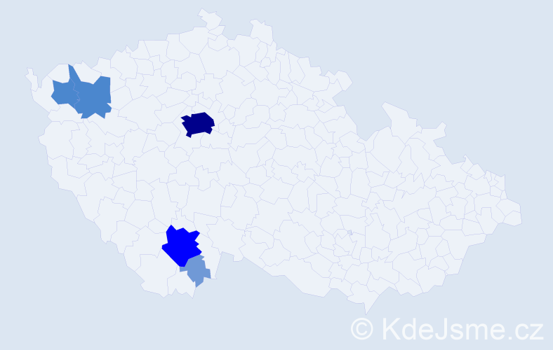 Příjmení: 'Manoch', počet výskytů 18 v celé ČR