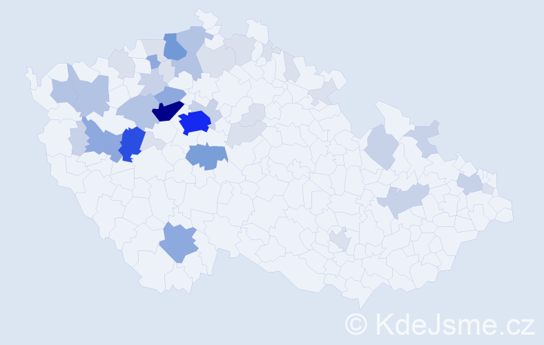 Příjmení: 'Poch', počet výskytů 134 v celé ČR