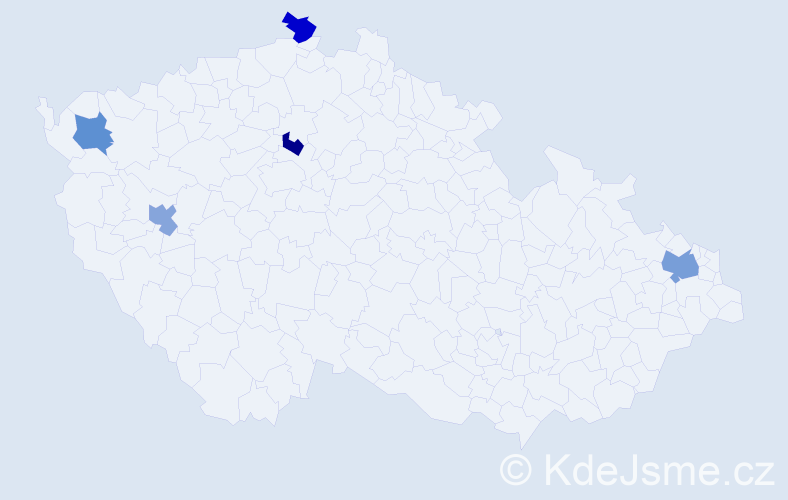 Příjmení: 'Wintersteinová', počet výskytů 6 v celé ČR