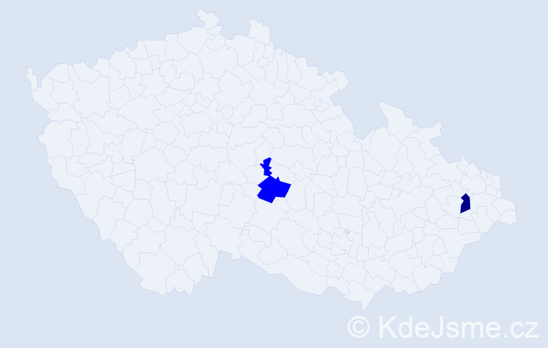 Příjmení: 'Locatiová', počet výskytů 2 v celé ČR