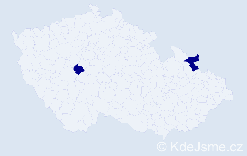 Příjmení: 'Moletz', počet výskytů 4 v celé ČR