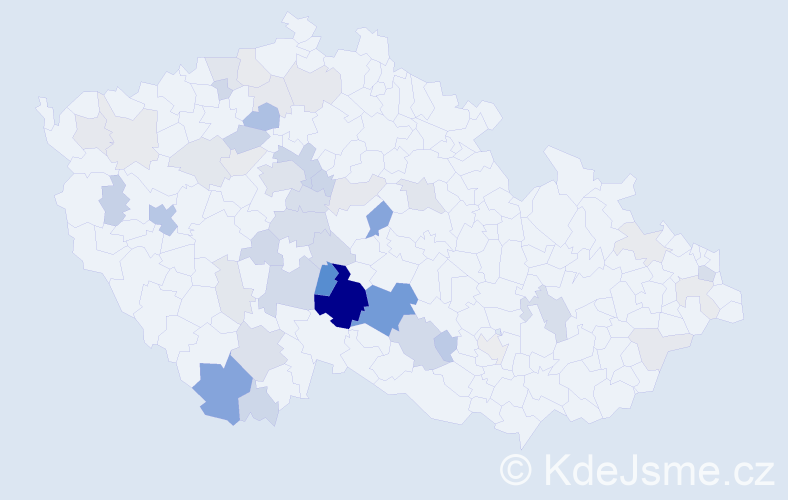 Příjmení: 'Hurda', počet výskytů 143 v celé ČR