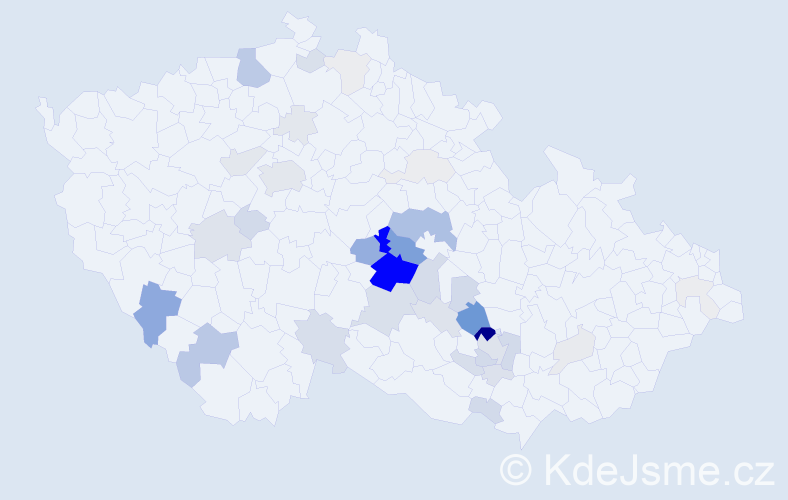 Příjmení: 'Dundáčková', počet výskytů 137 v celé ČR