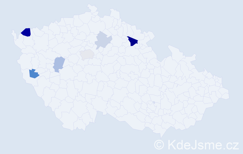 Příjmení: 'Funfera', počet výskytů 11 v celé ČR
