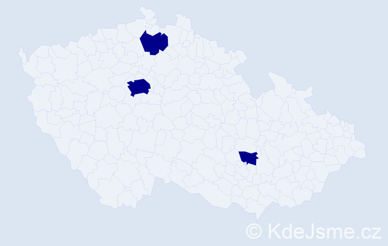 Příjmení: 'Nanjid', počet výskytů 3 v celé ČR