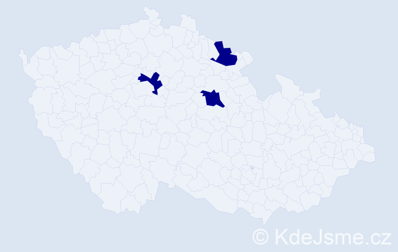 Příjmení: 'Andruščenko', počet výskytů 3 v celé ČR