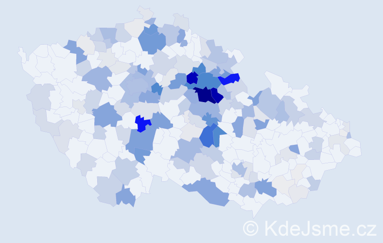 Příjmení: 'Svatoň', počet výskytů 740 v celé ČR