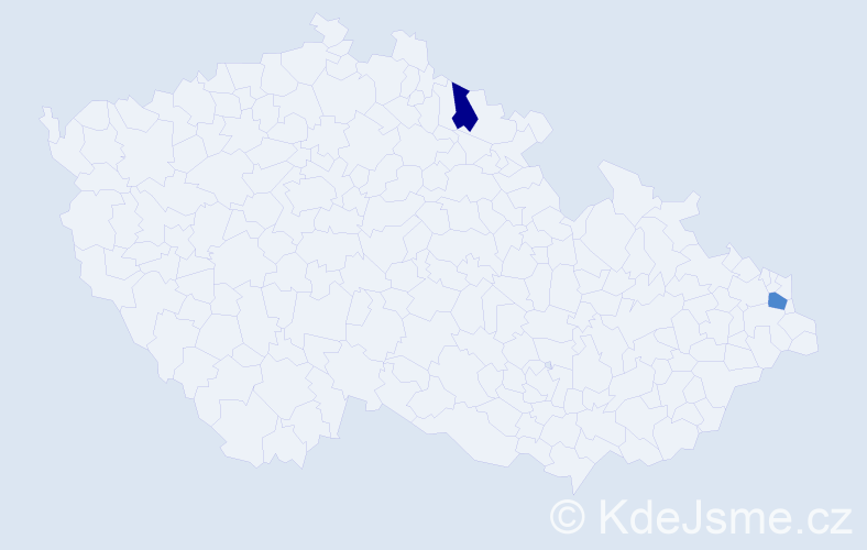 Příjmení: 'Lichosyt', počet výskytů 6 v celé ČR