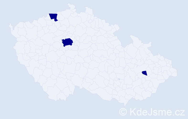 Příjmení: 'Pulman', počet výskytů 6 v celé ČR