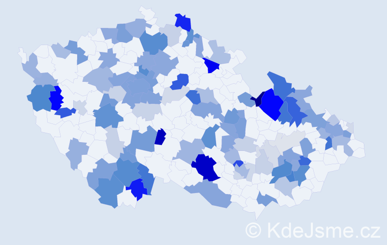 Příjmení: 'Albert', počet výskytů 328 v celé ČR