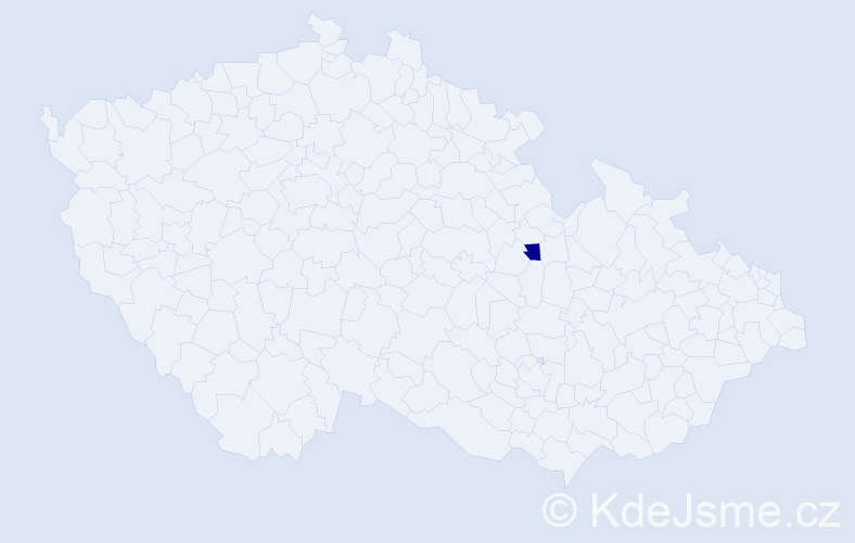 Příjmení: 'Řehořlinderová', počet výskytů 1 v celé ČR