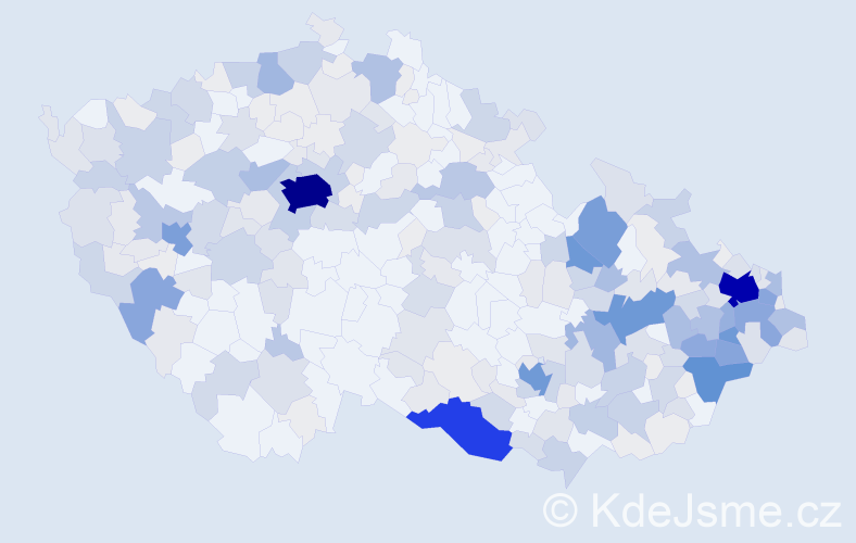 Příjmení: 'Drozdová', počet výskytů 1196 v celé ČR