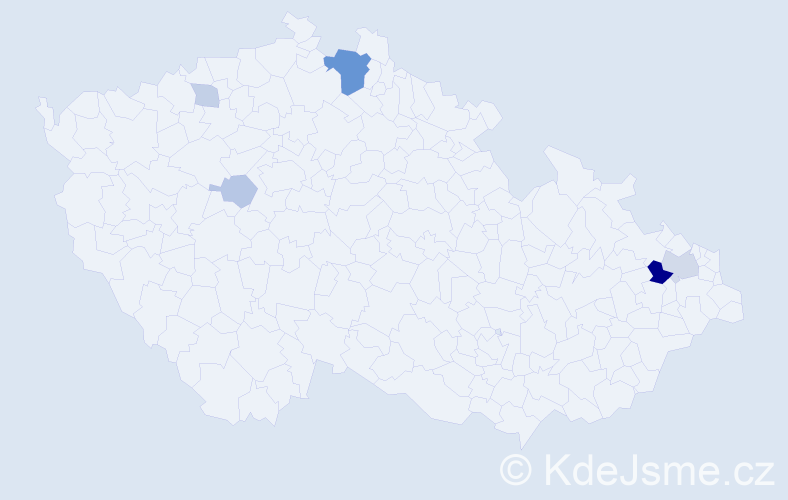 Příjmení: 'Ronec', počet výskytů 14 v celé ČR