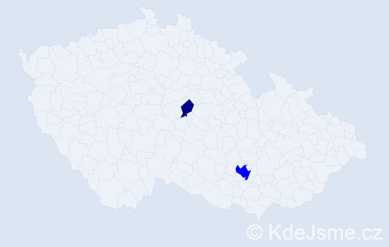 Příjmení: 'Bezuška', počet výskytů 3 v celé ČR