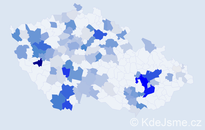 Příjmení: 'Finková', počet výskytů 357 v celé ČR