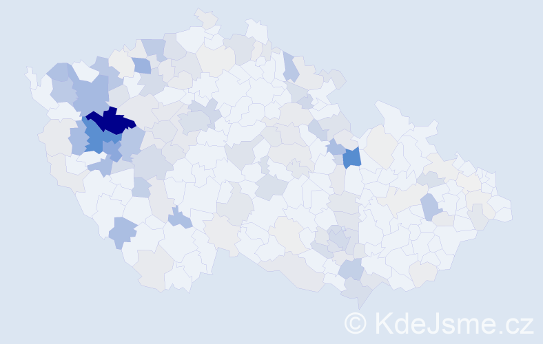 Příjmení: 'Hanzlíčková', počet výskytů 457 v celé ČR