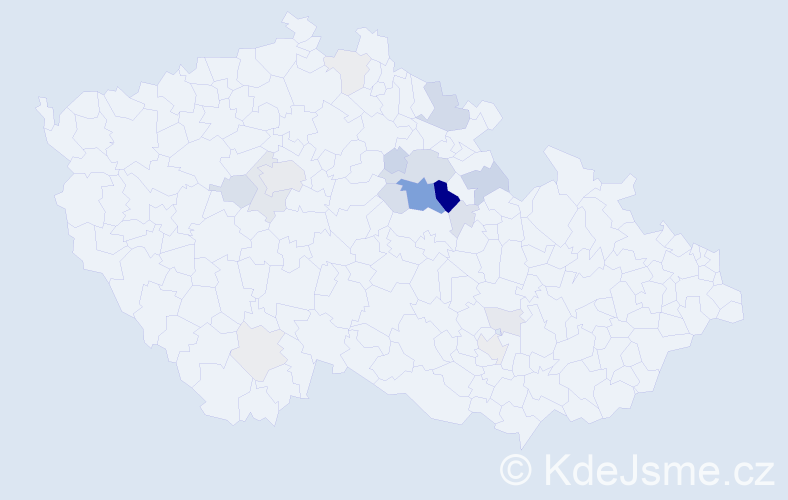 Příjmení: 'Skutil', počet výskytů 63 v celé ČR