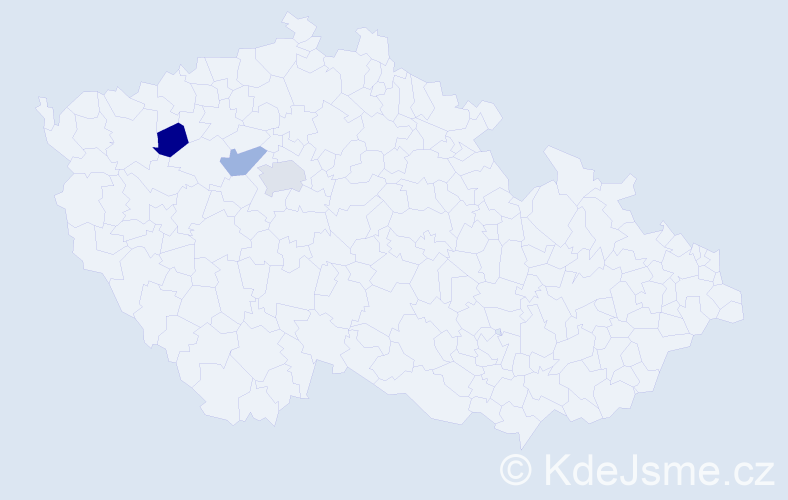 Příjmení: 'Chmelerová', počet výskytů 7 v celé ČR