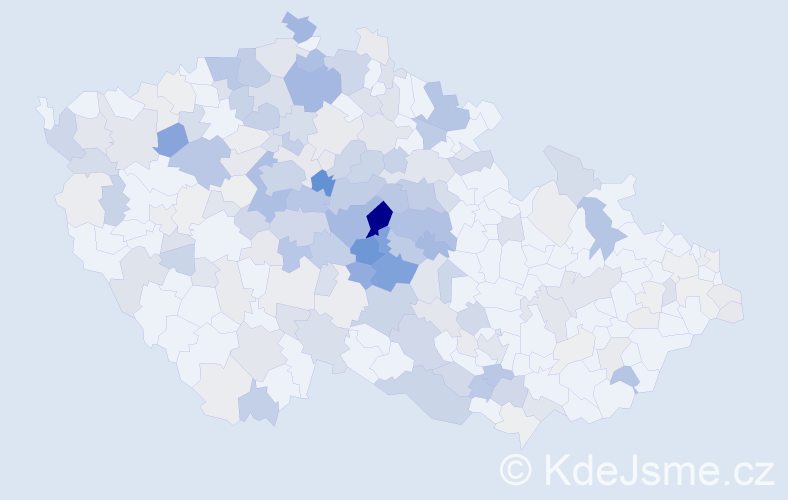 Příjmení: 'Semerád', počet výskytů 826 v celé ČR