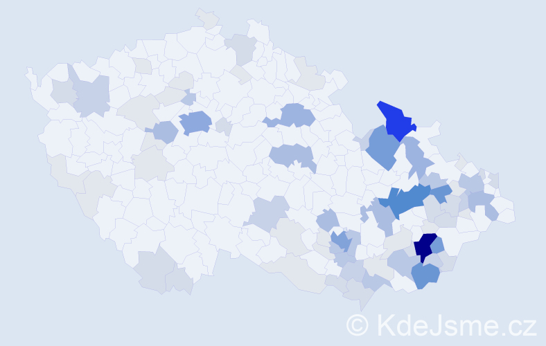Příjmení: 'Chromek', počet výskytů 273 v celé ČR