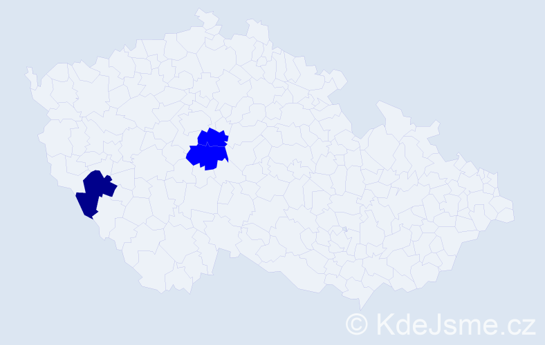 Příjmení: 'Wustinger', počet výskytů 4 v celé ČR