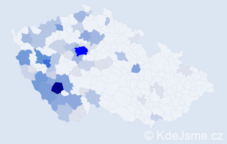 Příjmení: 'Peleška', počet výskytů 221 v celé ČR