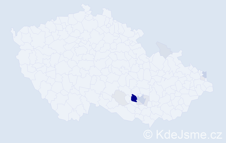 Příjmení: 'Des', počet výskytů 28 v celé ČR