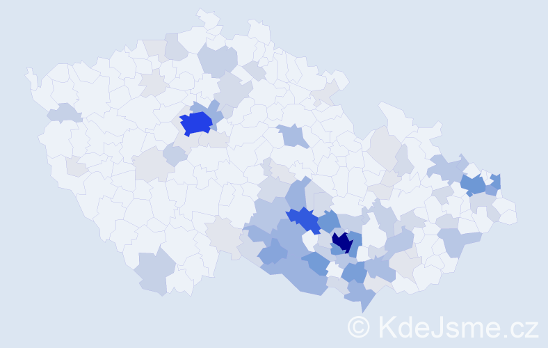 Příjmení: 'Fic', počet výskytů 304 v celé ČR