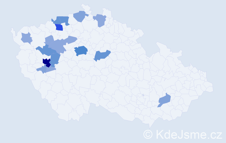 Příjmení: 'Lodl', počet výskytů 44 v celé ČR