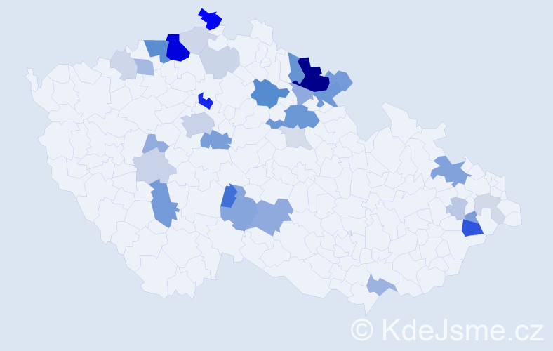 Příjmení: 'Patzelt', počet výskytů 105 v celé ČR