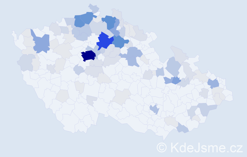 Příjmení: 'Klabanová', počet výskytů 359 v celé ČR