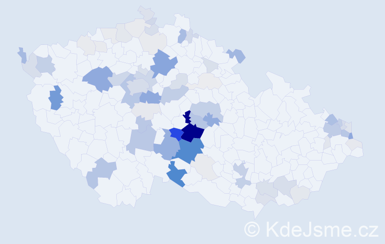 Příjmení: 'Miksa', počet výskytů 288 v celé ČR