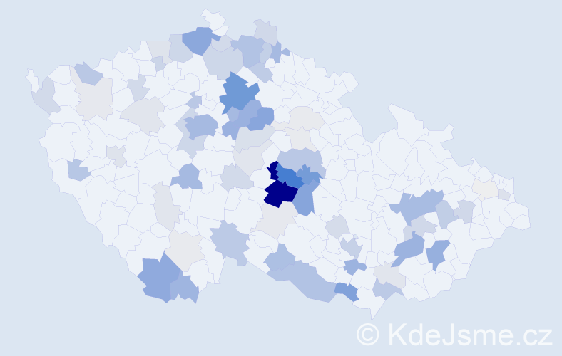 Příjmení: 'Rakušan', počet výskytů 285 v celé ČR