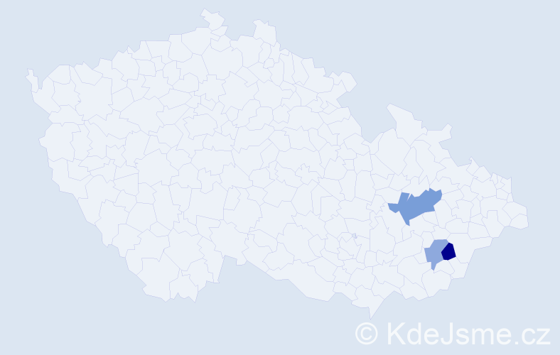 Příjmení: 'Girschek', počet výskytů 4 v celé ČR