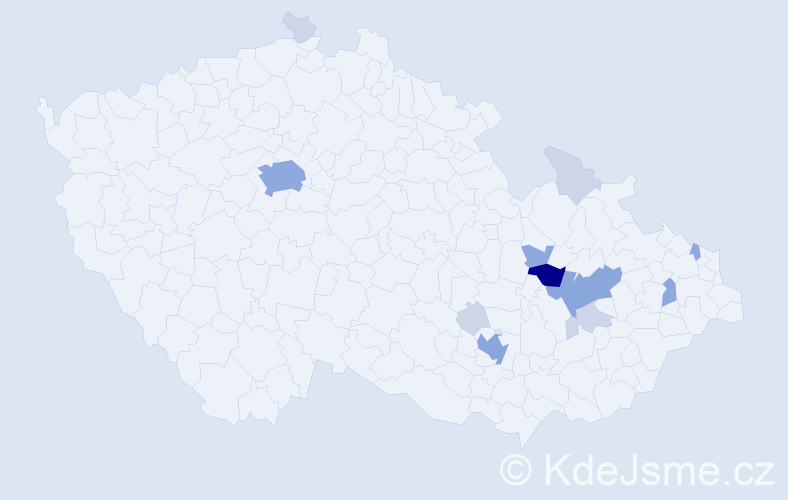 Příjmení: 'Maksantová', počet výskytů 32 v celé ČR