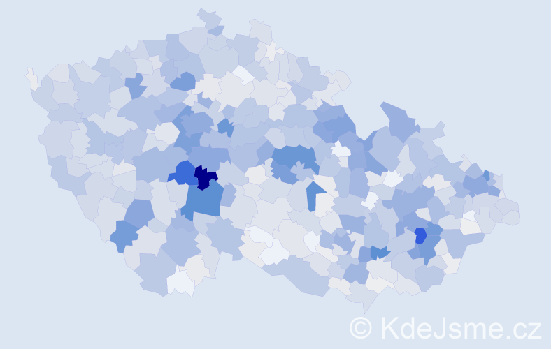 Příjmení: 'Mrázková', počet výskytů 3621 v celé ČR