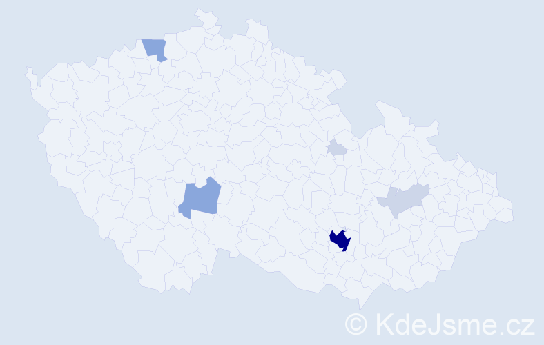 Příjmení: 'Manuel', počet výskytů 22 v celé ČR
