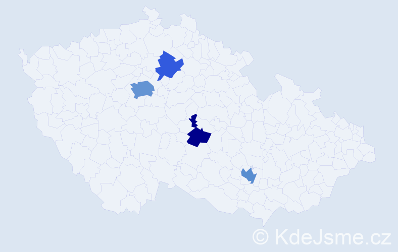 Příjmení: 'Macari', počet výskytů 9 v celé ČR